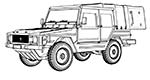 0,5t Light truck 4x4 Iltis SAN w/medical mission kit
