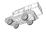0,5t Light truck 4x4 Iltis SAN w/medical mission kit