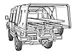 0,5t Light truck 4x4 Iltis SAN w/medical mission kit