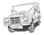 0,25t 4x4 truck Munga F 91/4