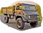 Unimog S 404 pickup with folding cab top