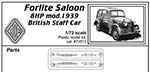 Четырёхоконная Восьмёрка ARA (Forlite Saloon 8HP) mod.1939